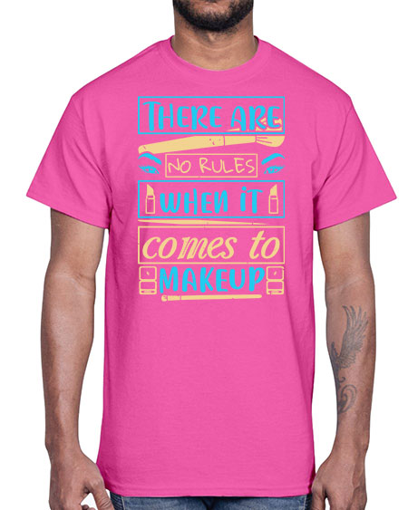 There are no rules when it comes to makeup Style 180#-makeup Cotton Tee