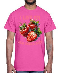 Thick and Juicy Strawberry Festival 1636#- strawberry- Cotton Tee