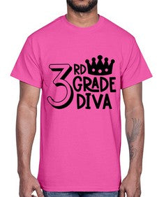 Third Grade Diva 953#- third grade- Cotton Tee