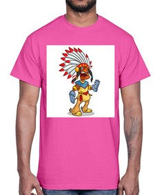 Thnksgvngindian 254#- cartoon general- Cotton Tee