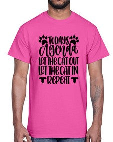Todays Agenda Let Style 107#- cats- Cotton Tee
