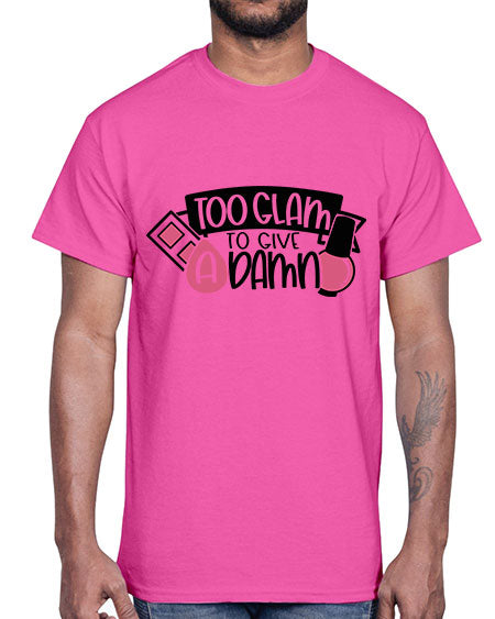 Too Glam To Give A Damn Style 10#-makeup Cotton Tee