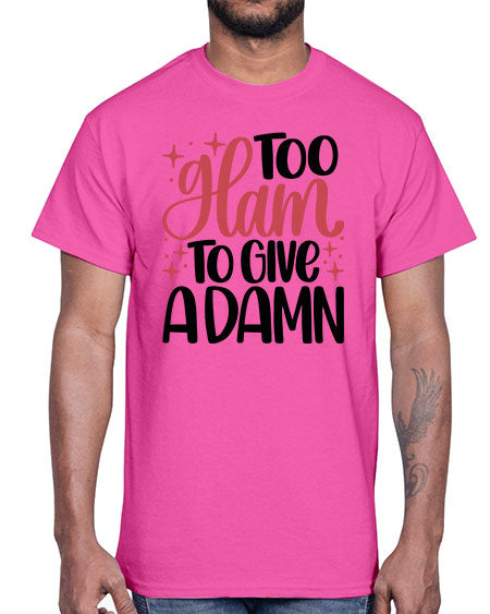 Too Glam To Give A Damn Style 9#-makeup Cotton Tee