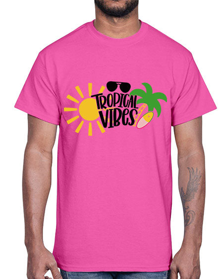 Tropical Vibes Style 9#- summer- Cotton Tee