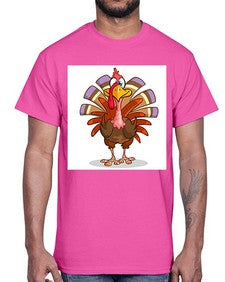 Turkey 258#- cartoon animals- Cotton Tee