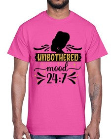 Unbothered mood Style 2#- black girls or women- Cotton Tee