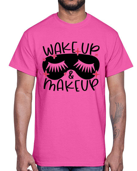 Wake Up Makeup Style 8#-makeup Cotton Tee