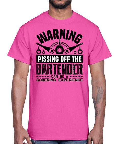 Warning Style 462#- bartender- Cotton Tee