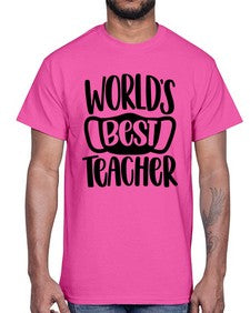 Worlds Best Teacher Style 1656#- teacher- Cotton Tee
