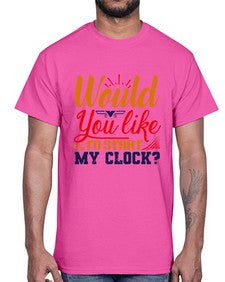 Would you like to start my clock 168#- chess- Cotton Tee