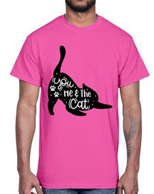 You Me The Cat Style 111#- cats- Cotton Tee