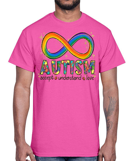 accept love understand autism- autism- Cotton Tee