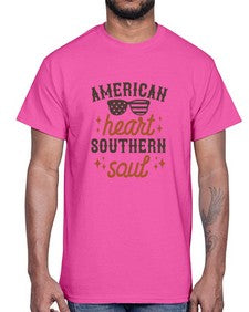 american heart southern soul 231#- western- Cotton Tee