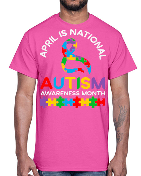 april is national autism awareness 3#- autism- Cotton Tee