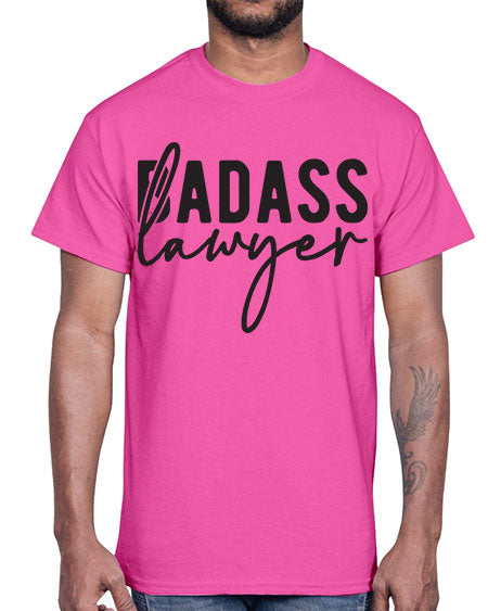 badass lawyer 585#- lawyer- Cotton Tee