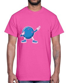 bowling ball dabbing bowling 276#- bowling- Cotton Tee