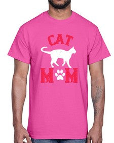 cat mom Style 35#- cats- Cotton Tee