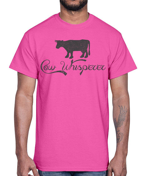 cow whisper- cow- Cotton Tee