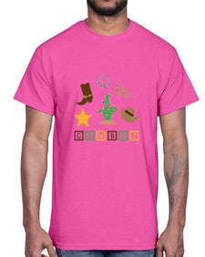 cowboy 343#- western- Cotton Tee