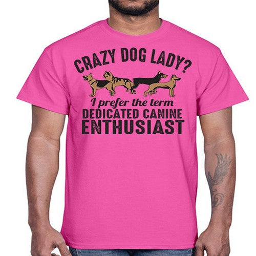 crazy dog lady- dogs- Cotton Tee