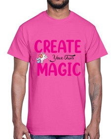 create your own magic 86#- unicorn- Cotton Tee