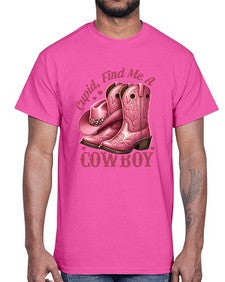 cupid find me a cowboy western 359#- western- Cotton Tee