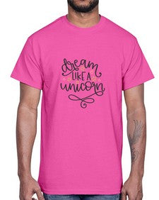 dream lie a unicorn 114#- unicorn- Cotton Tee