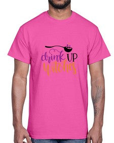 drink up witches 37#- witch- Cotton Tee