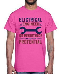 electrical engineer no resistance can drop our protential Style 137#- engineer- Cotton Tee