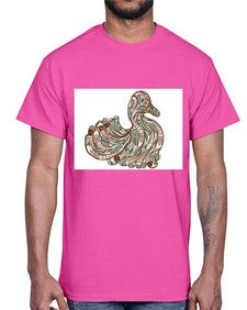 ethnic duck 420#- mandala- Cotton Tee