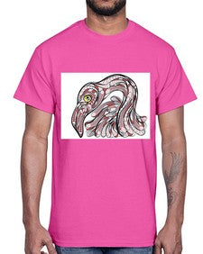 ethnic flamingo 423#- mandala- Cotton Tee