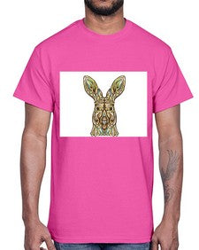 ethnic kangaroo 427#- mandala- Cotton Tee