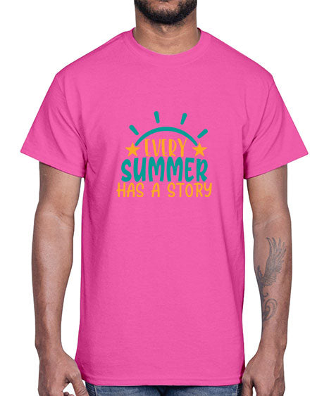 every summer has a story story Style 107#- summer- Cotton Tee