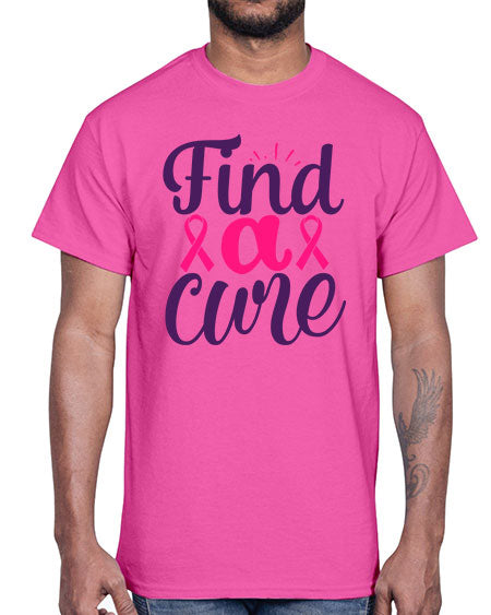 find a cure Style 12#- breast cancer- Cotton Tee