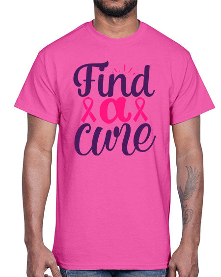 find a cure- breast cancer- Cotton Tee