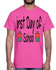 first Day of School 112#- last day of school- Cotton Tee