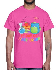 first day of first Grade 100#- first grade- Cotton Tee