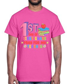 first day of first Grade 101#- first grade- Cotton Tee