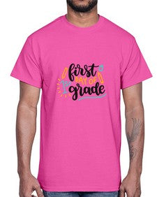 first day of first grade 102#- first grade- Cotton Tee