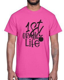 first grade design black 122#- first grade- Cotton Tee