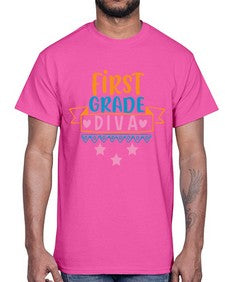 first grade diva 125#- first grade- Cotton Tee
