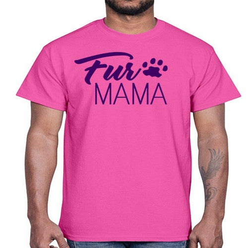 fur mama- dogs- Cotton Tee