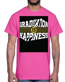 graduation is happiness 222#- graduation- Cotton Tee