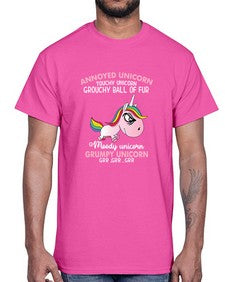 grumpy unicorn 147#- unicorn- Cotton Tee