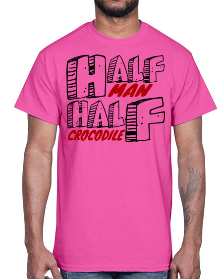 half man half crocodile- alligator- Cotton Tee