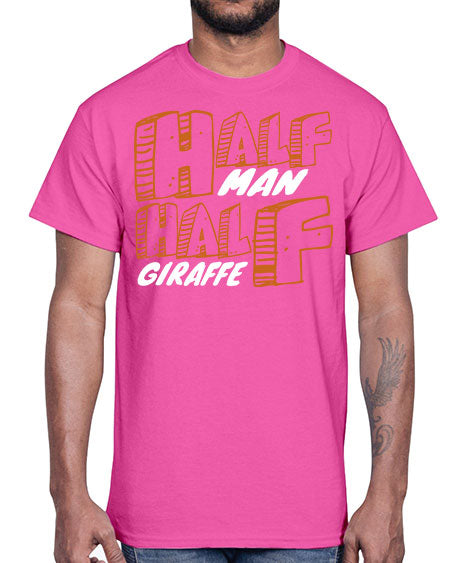 half man half giraffe- giraffee- Cotton Tee