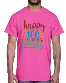 happy one hundred days 244#- one hundred days- Cotton Tee