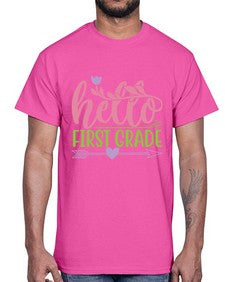 hello first grade 269#- first grade- Cotton Tee