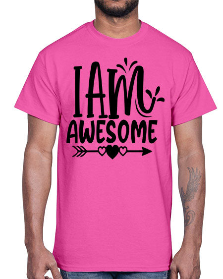 i am awesome Style 19#- autism- Cotton Tee