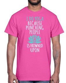 i do yoga  275#- yoga- Cotton Tee